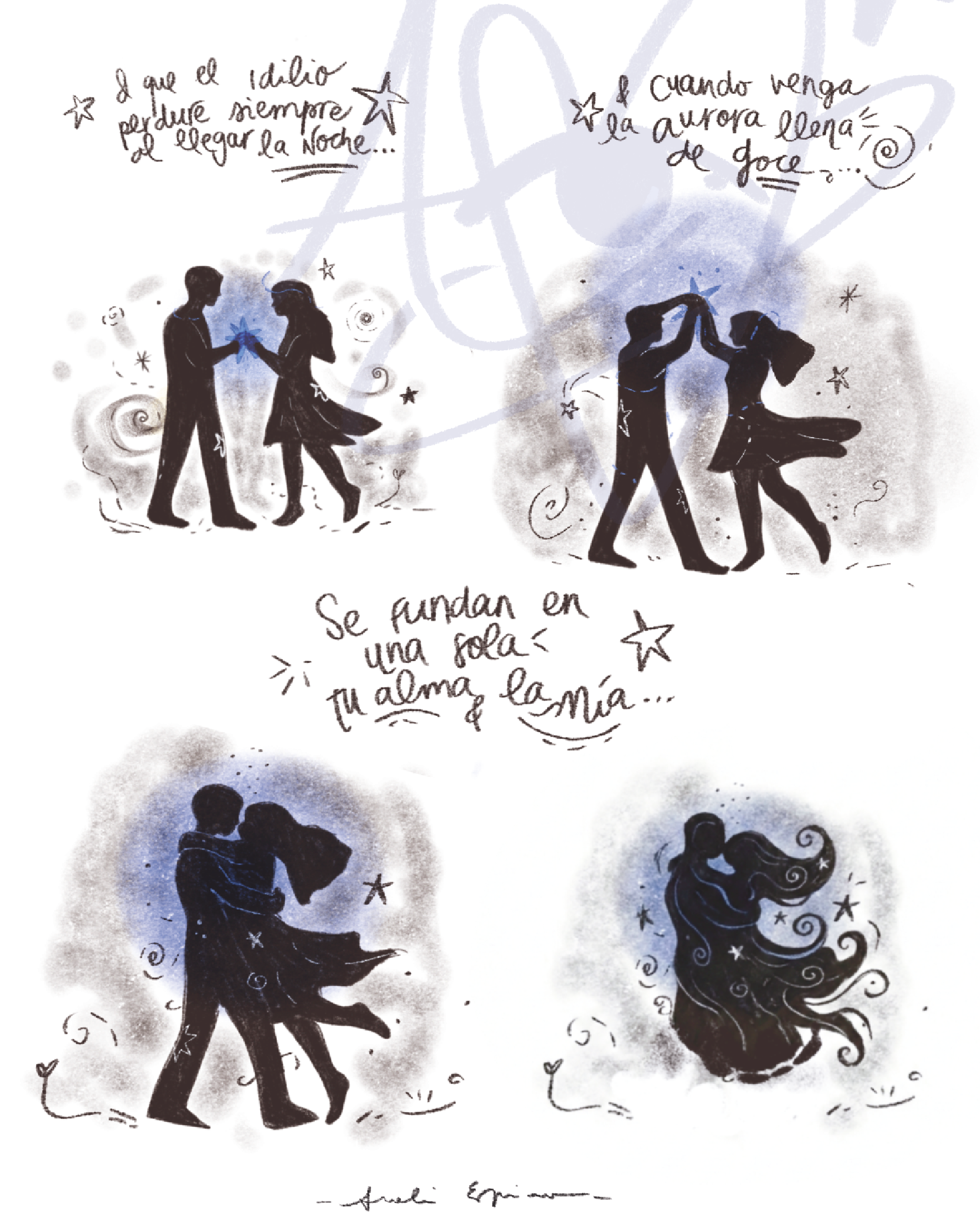 "Idilio" – Art Print de Colección por Anali Espino